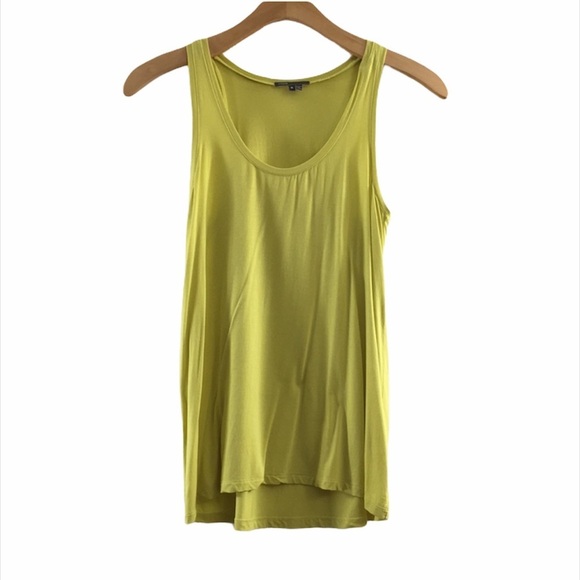 Vince Yellow Micromodal A‎ Line Tank Top Stretch - Picture 1 of 11
